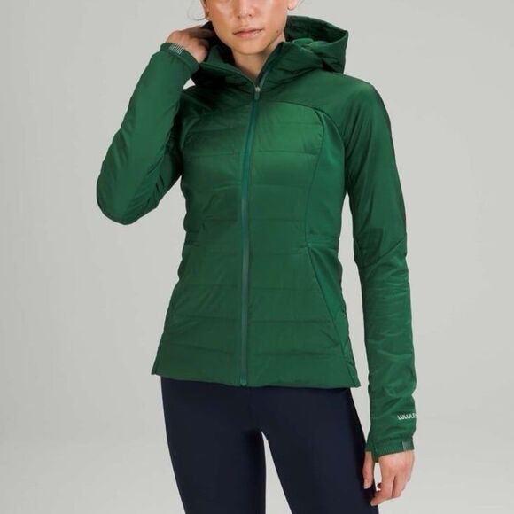 Lululemon Down for It All Jacket in Everglade Green Size 4 - Picture 1 of 12